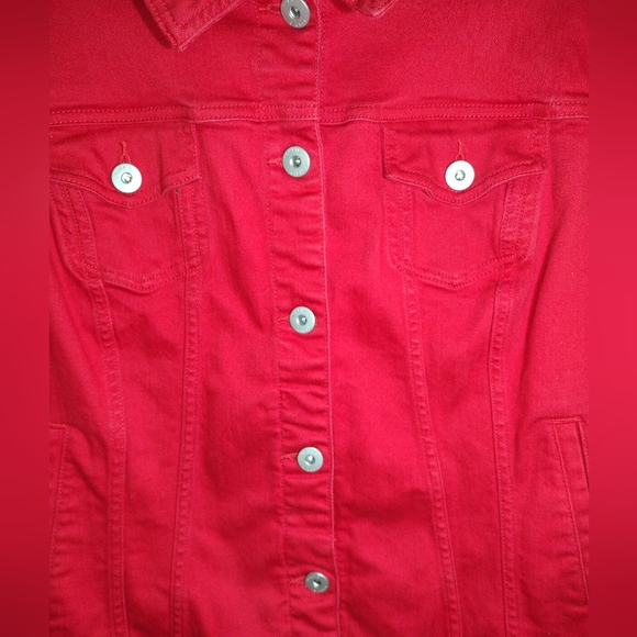 Denim Trucker Jacket Size 3 fr Torrid - Picture 6 of 11